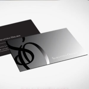 Spot UV Matt Laminated 400GSM Business Cards