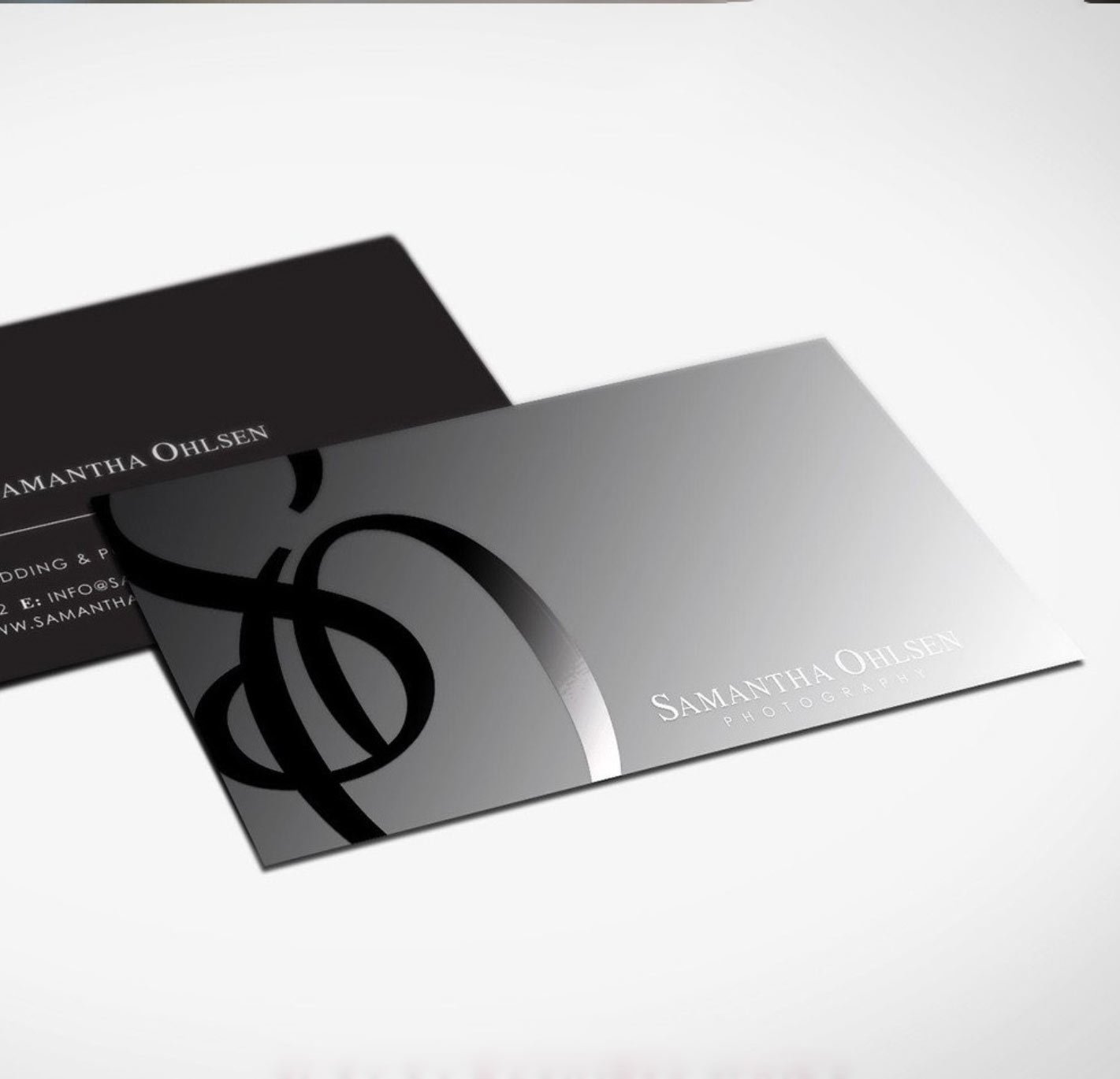 Spot UV Matt Laminated 400GSM Business Cards