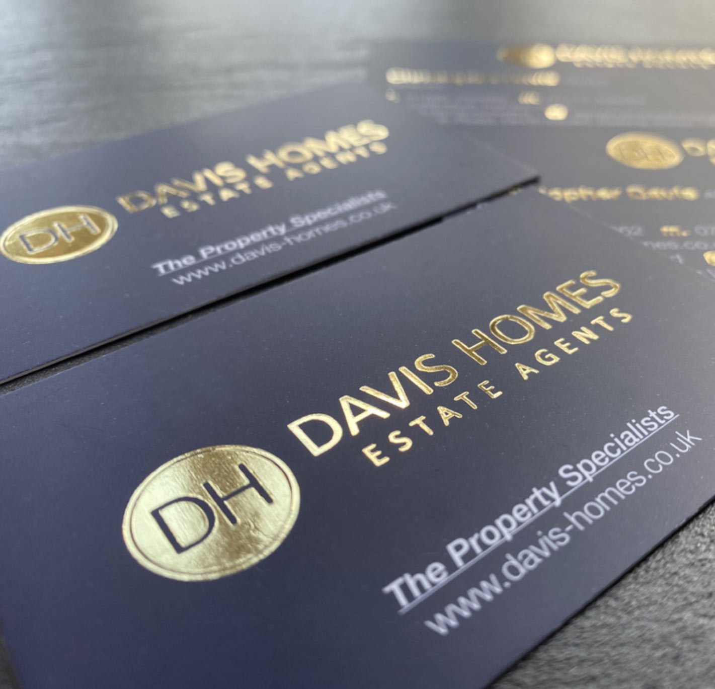 Gold Foil Matt Laminated 400GSM Business Cards - Image 5