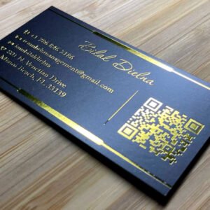 Gold Foil Matt Laminated 400GSM Business Cards