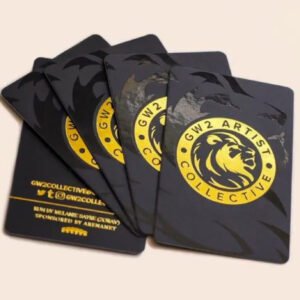 Gold Foil Spot UV Matt Laminated 400GSM Business Cards