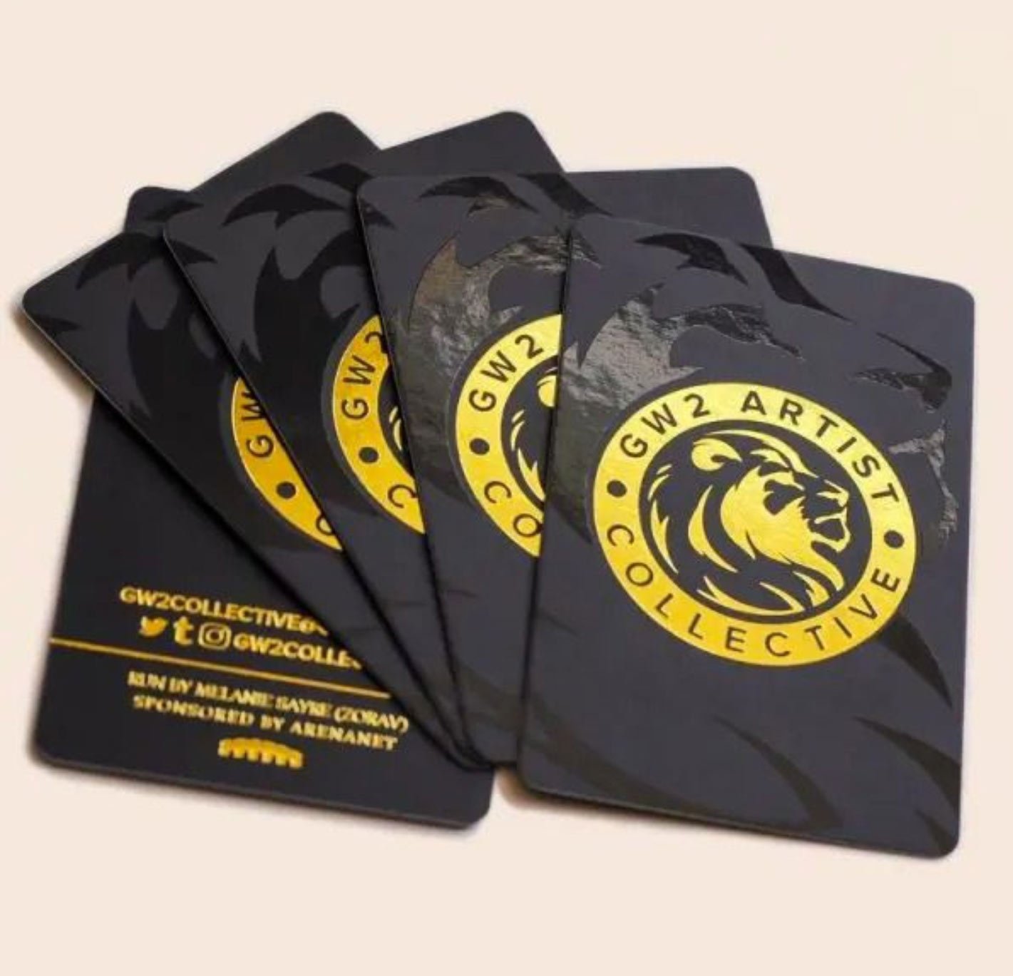 Gold Foil Spot UV Matt Laminated 400GSM Business Cards