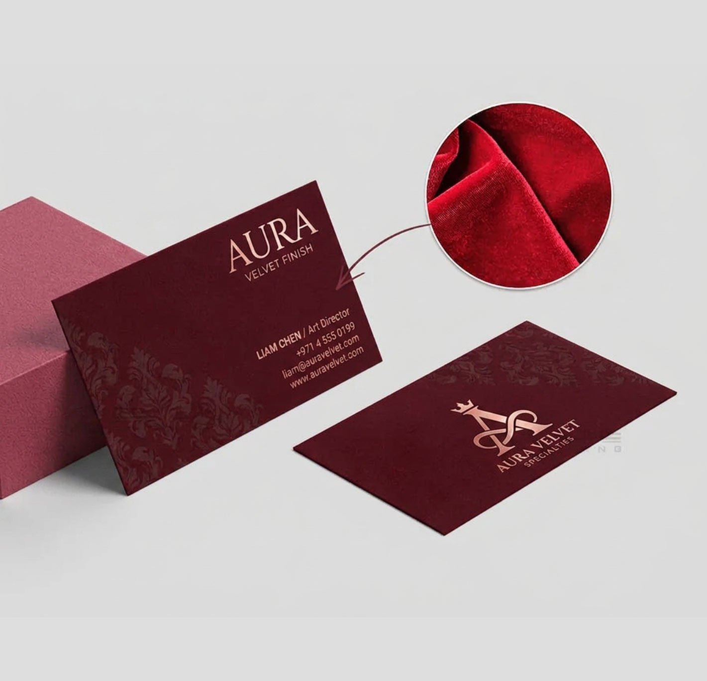 Premium Velvet Laminated 400GSM Business Cards - Image 2